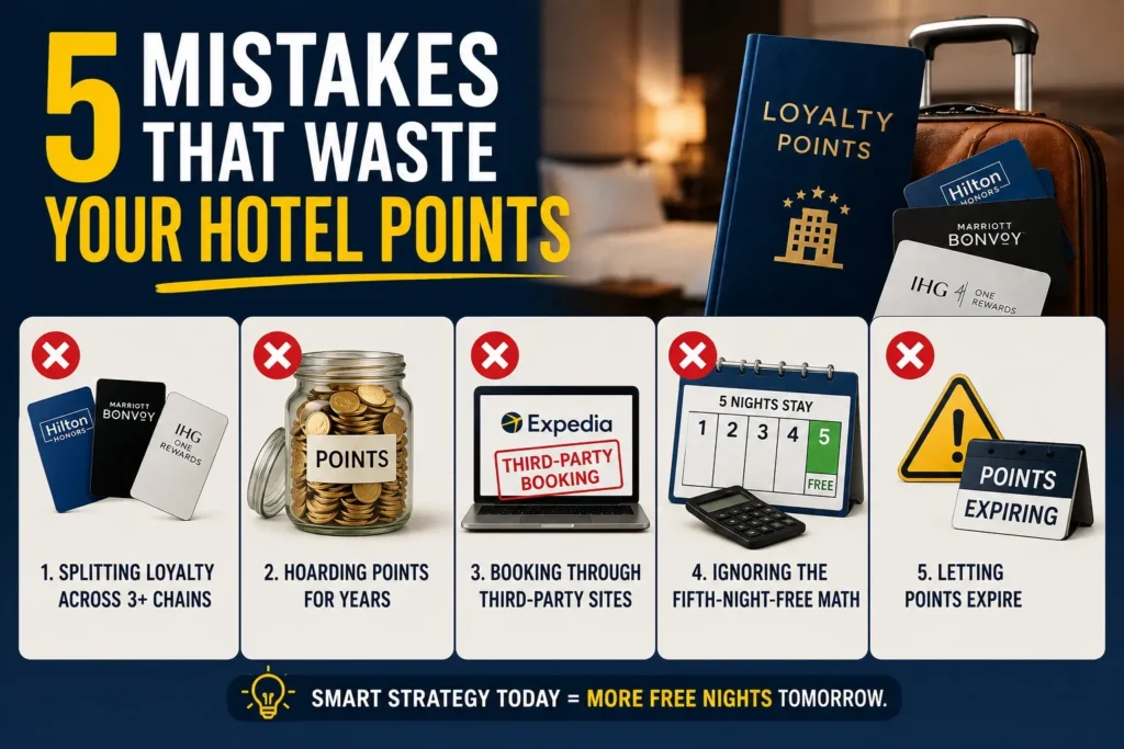 Mistakes That Waste Your Hotel Points