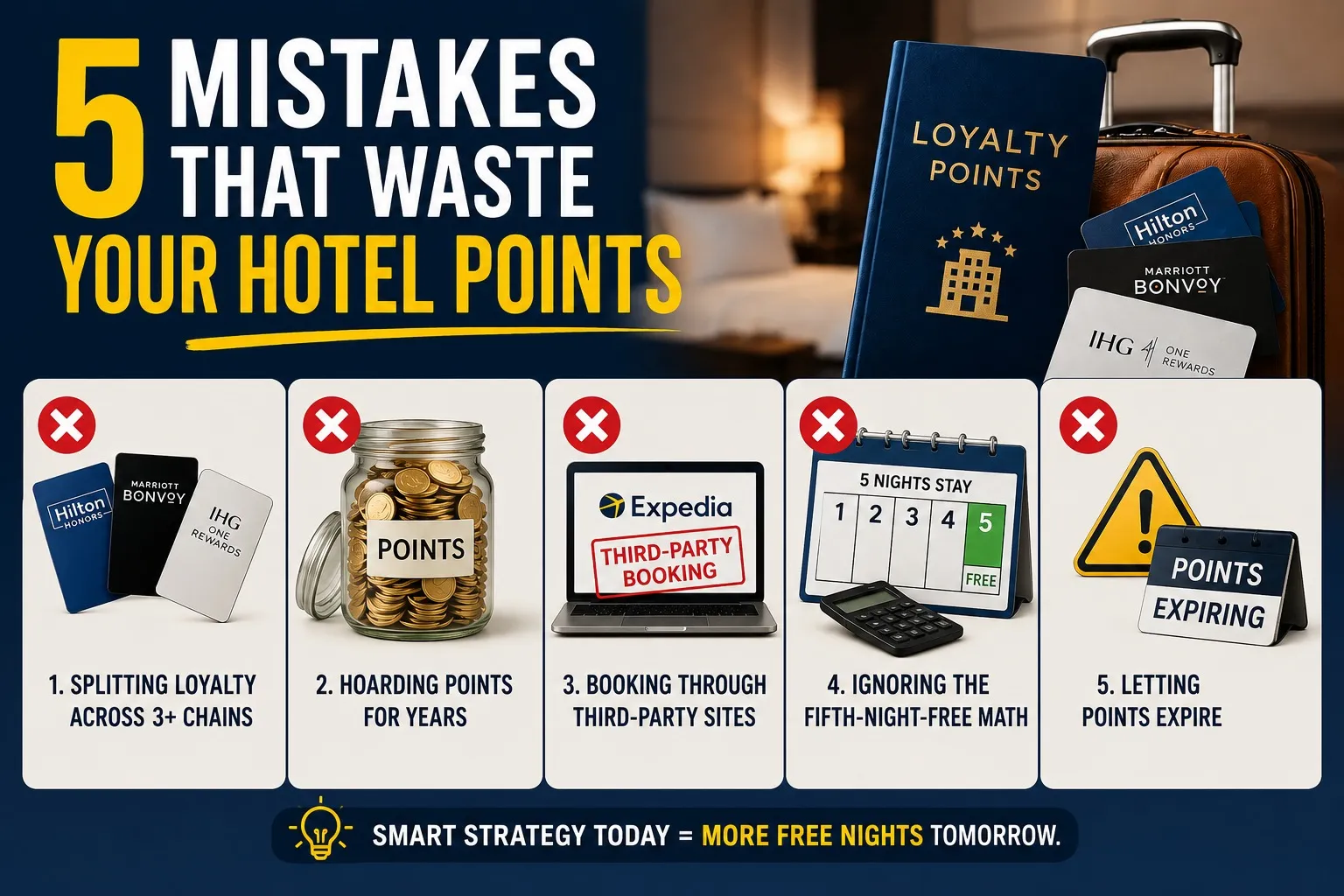 Mistakes That Waste Your Hotel Points