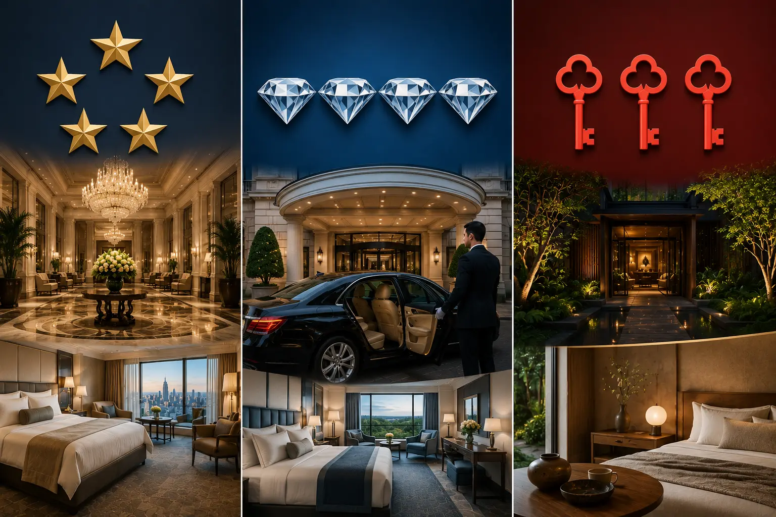 Forbes Travel Guide vs. AAA Diamond Rating vs. Michelin Keys